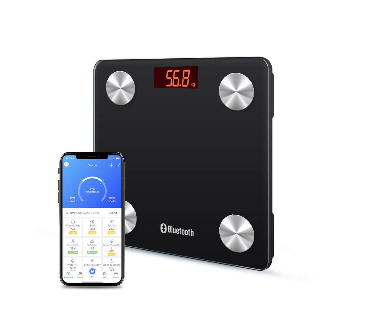 Smart Bluetooth Body Fit Scale with APP Connectivity